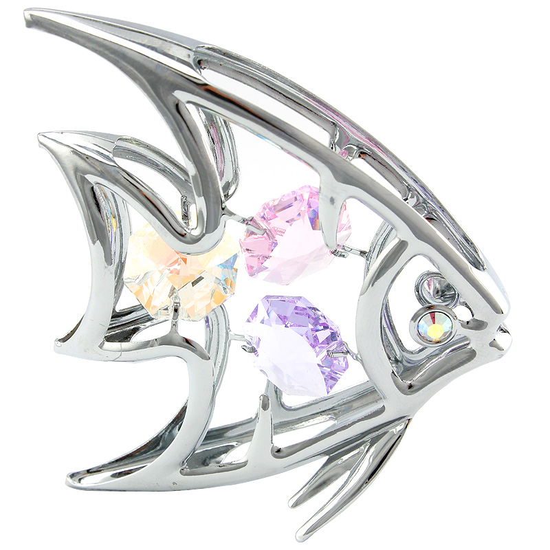 Crystocraft Angel Fish - Silver