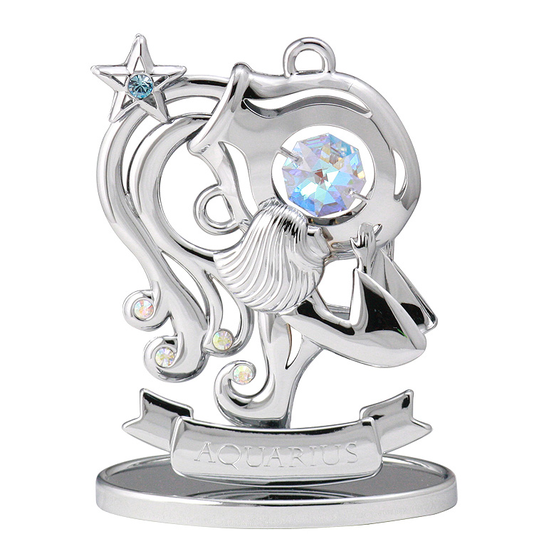 Crystocraft Zodiac - Aquarius - Silver