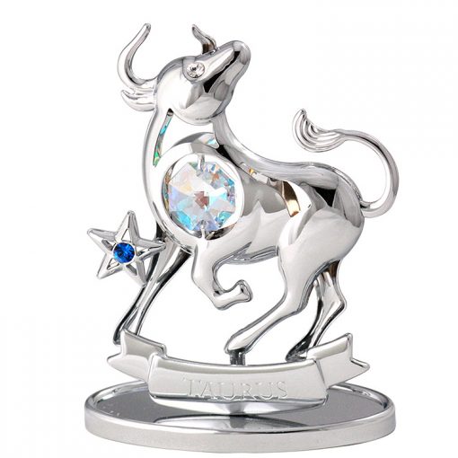 Crystocraft Zodiac - Taurus - Silver | The Blue Budha