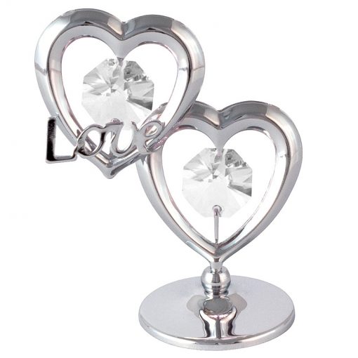 Crystocraft Twin Hearts Love - Silver 124423