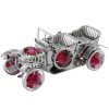Crystocraft Vintage Car - Silver/Red