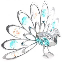Crystocraft Fan-Out Peacock - Silver/Blue 124424