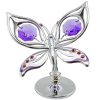 Crystocraft Ulysses Butterfly - Silver/Purple