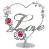 Crystocraft Heart with Flowers - Love - Silver