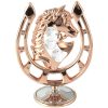 Crystocraft Horseshoe with Horse Head - Rose Gold