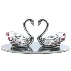 Crystocraft Swan Pair - Silver 128282