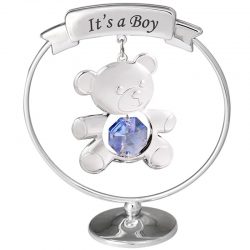 Crystocraft Teddy "It's a Boy" Mobile - Blue