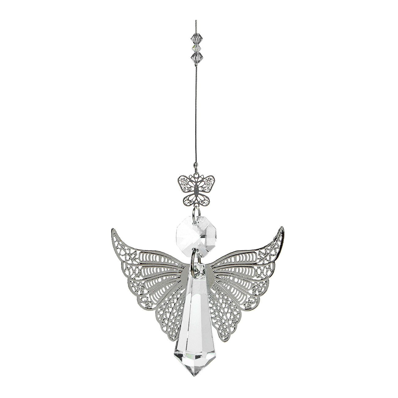 Butterfly Fairy Crystal Suncatcher - Clear