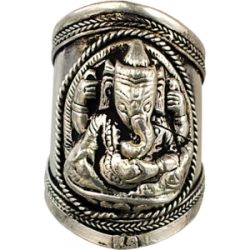 Ganesh Brass Adjustable Ring