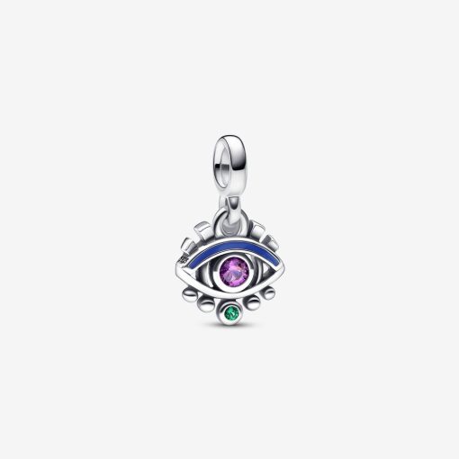 181867 Evil Eye Mini Dangle Charm Front | The Blue Budha