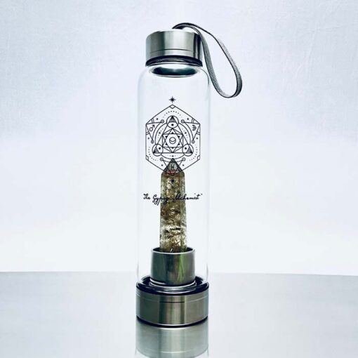 The Gypsy Alchemist – Smokey Quartz Crystal Water Bottle
