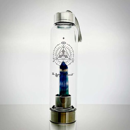 The Gypsy Alchemist – Fluorite Crystal Water Bottle