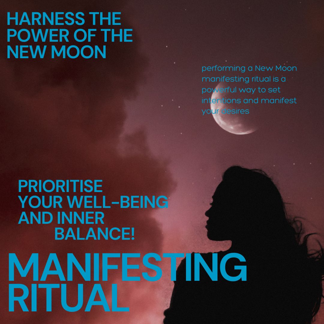 Harness the Power of the New Moon Ritual Instagram Post 1080x1080px | The Blue Budha
