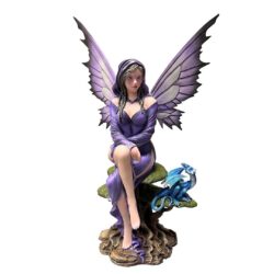 Purple Fairy with Dragon Figurine 56cm